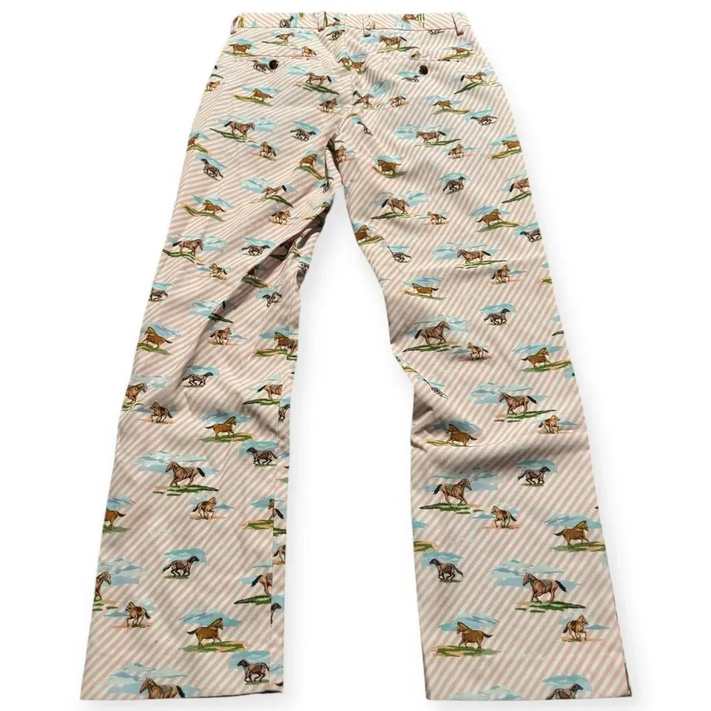 Shinesty Men 30 Supreme Steed Horse Kentucky Oaks Derby Race Pants AllOver Print